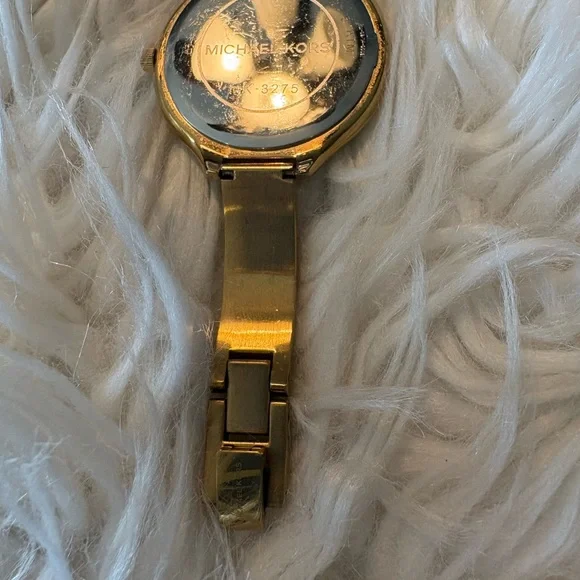 Michael Kors Gold Tone Minimalist Bracelet Watch - Picture 7 of 15